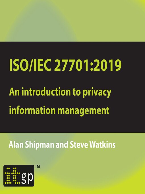 Title details for ISO/IEC 27701 by Alan Shipman - Wait list